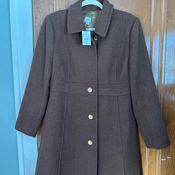 J. Crew Rich Brown Lady Day Pea Coat - Picture 5 of 8